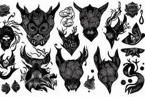shadow creature tattoo idea