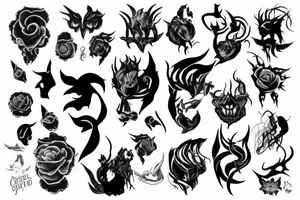 shadow creature tattoo idea