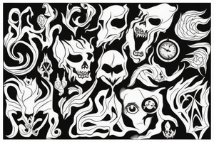 shadow creature tattoo idea