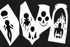 Minimal Ghost tattoo idea
