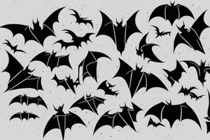 Bat Silhouette tattoo idea