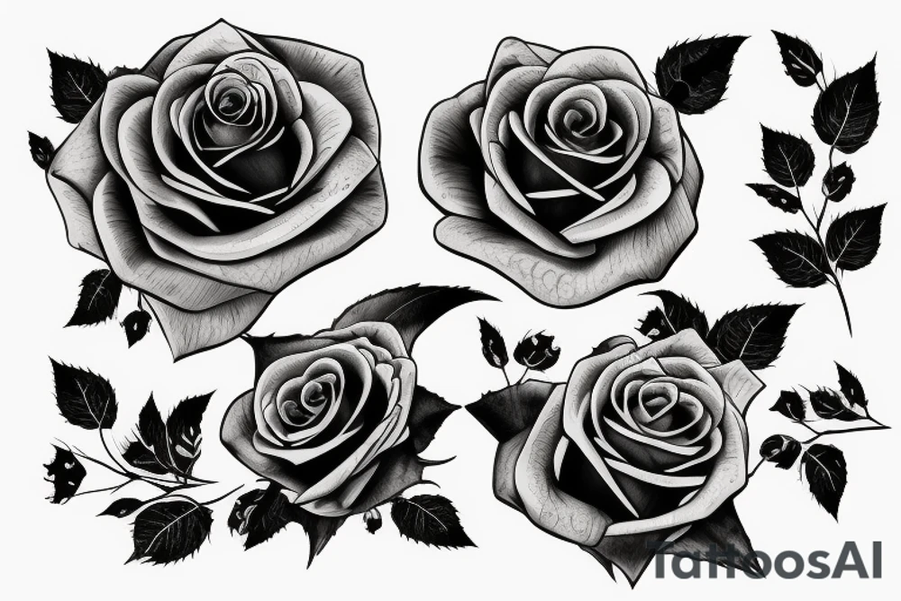 a rose with pumking tattoo idea