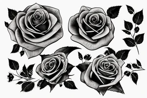 a rose with pumking tattoo idea