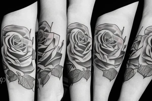 a rose with pumking tattoo idea