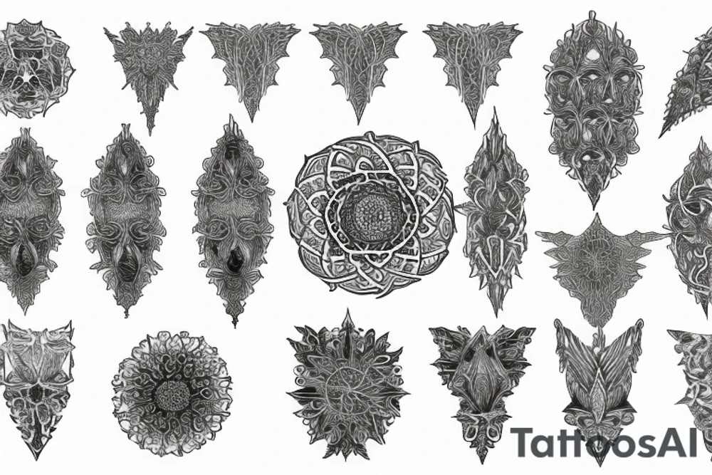 fractal metatron tattoo idea