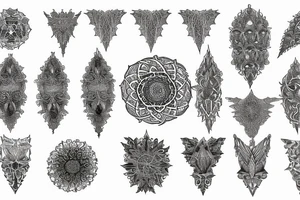 fractal metatron tattoo idea