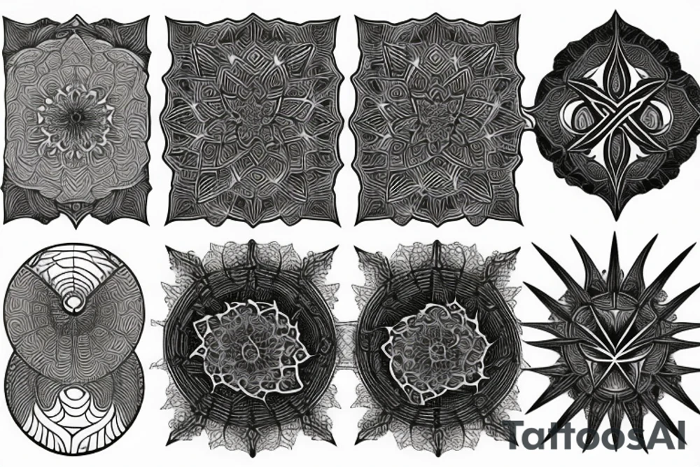 fractal metatron tattoo idea