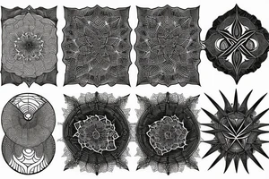 fractal metatron tattoo idea