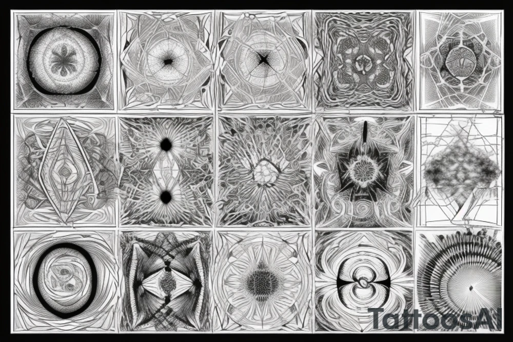 fractal metatron tattoo idea
