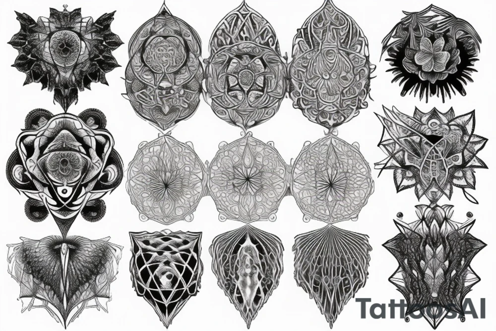 fractal metatron tattoo idea
