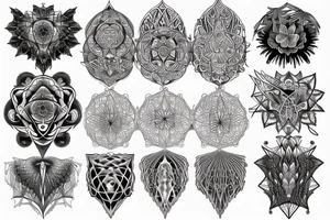 fractal metatron tattoo idea