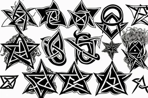 pentagram tattoo idea