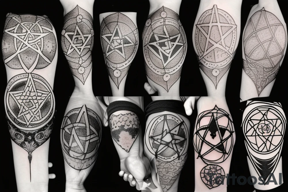 pentagram tattoo idea