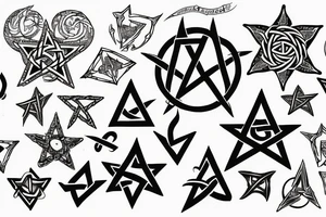 pentagram tattoo idea