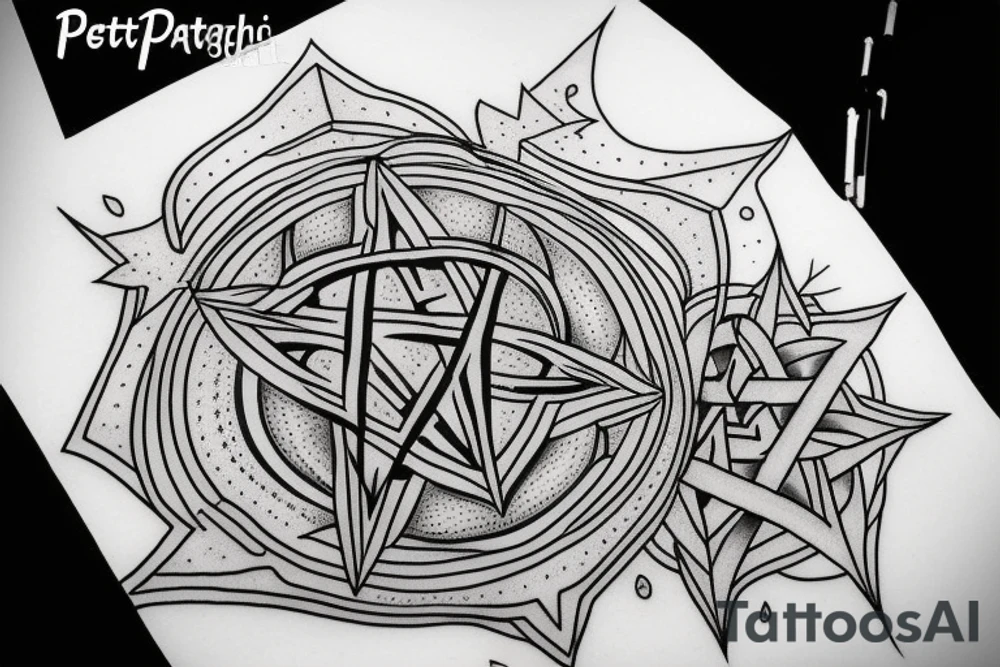pentagram tattoo idea