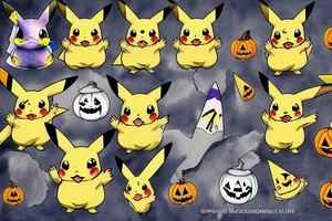 Pikachu Halloween tattoo idea