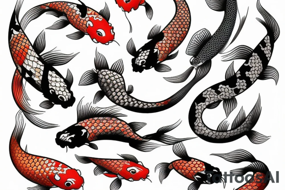 Japanese koi tattoo idea