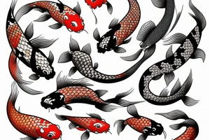 Japanese koi tattoo idea