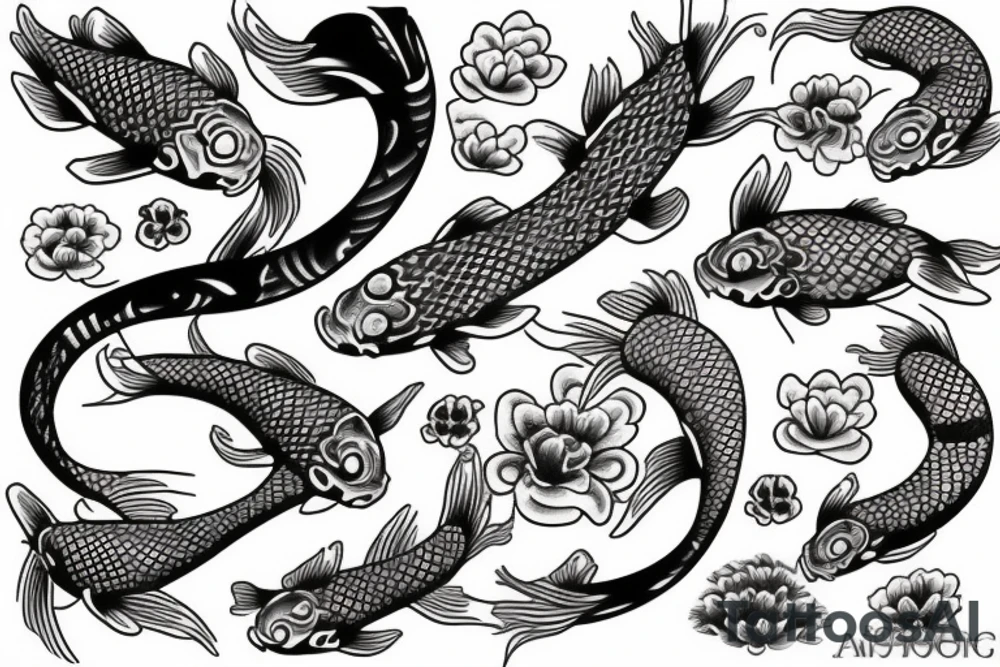 Japanese koi tattoo idea