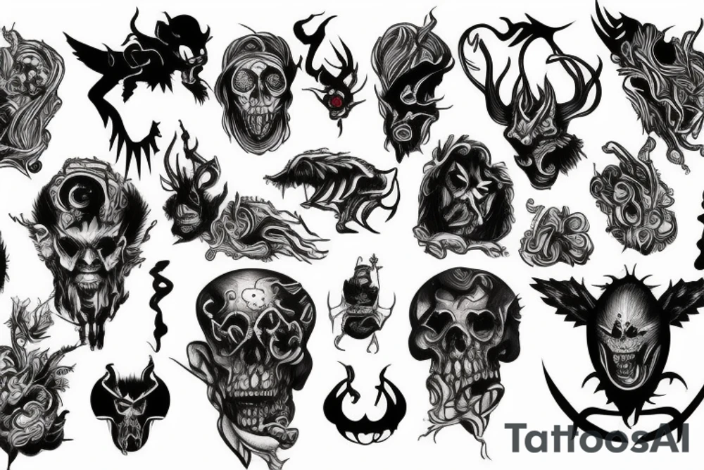 Demonic tattoo idea