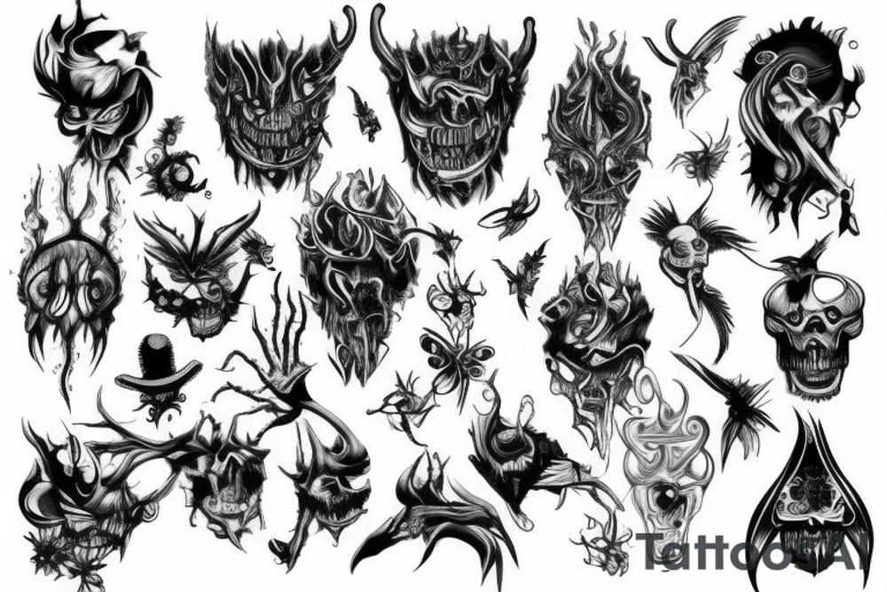 Demonic tattoo idea