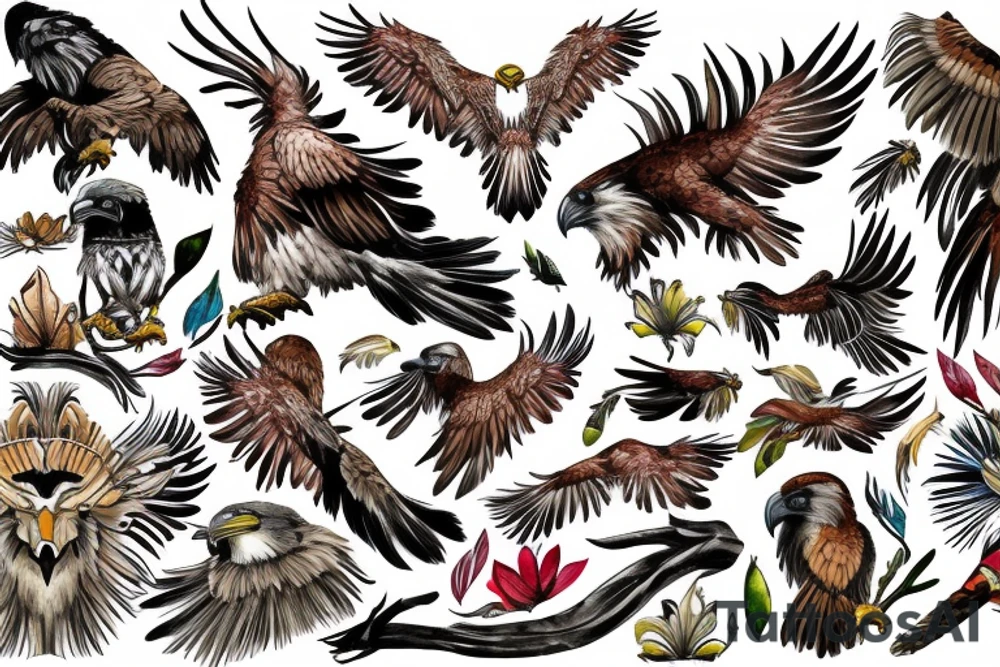 Philippine eagle tattoo idea