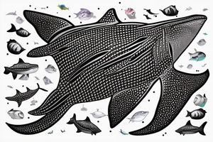 Whale shark tattoo idea
