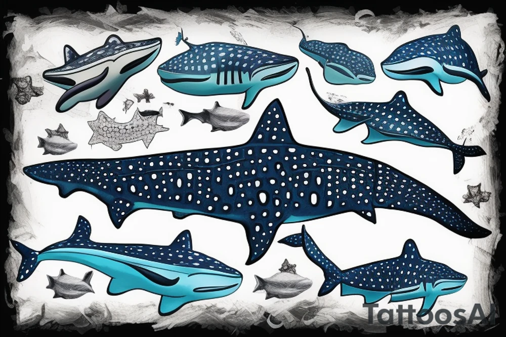Whale shark tattoo idea