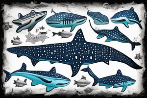 Whale shark tattoo idea
