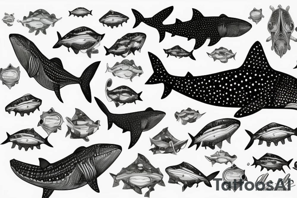 Whale shark tattoo idea
