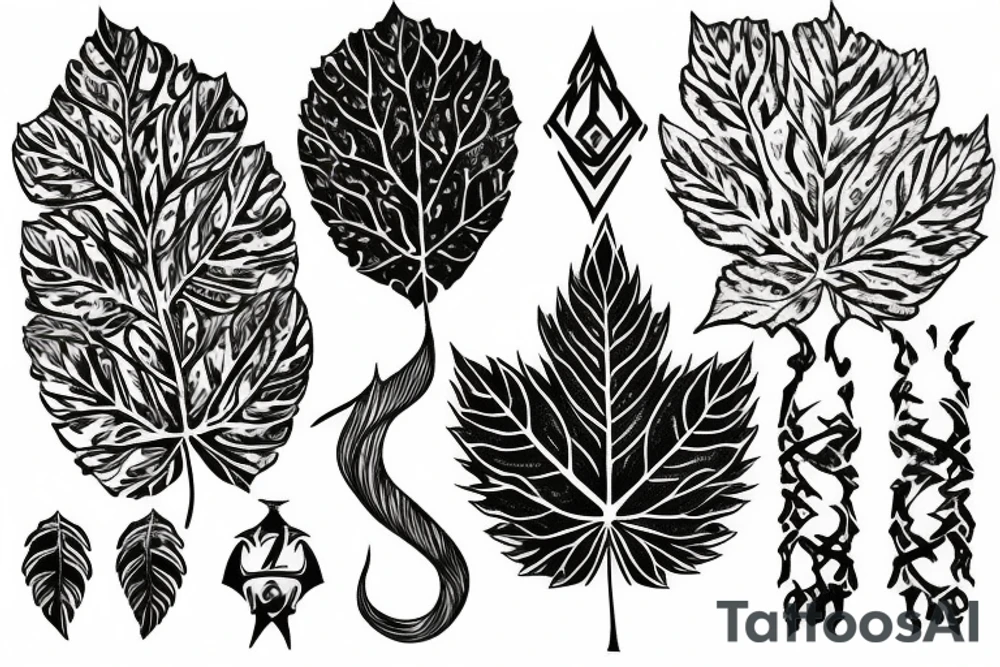 lord of the rings
leaf tattoo idea