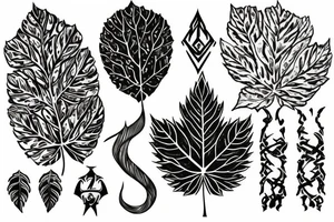 lord of the rings
leaf tattoo idea