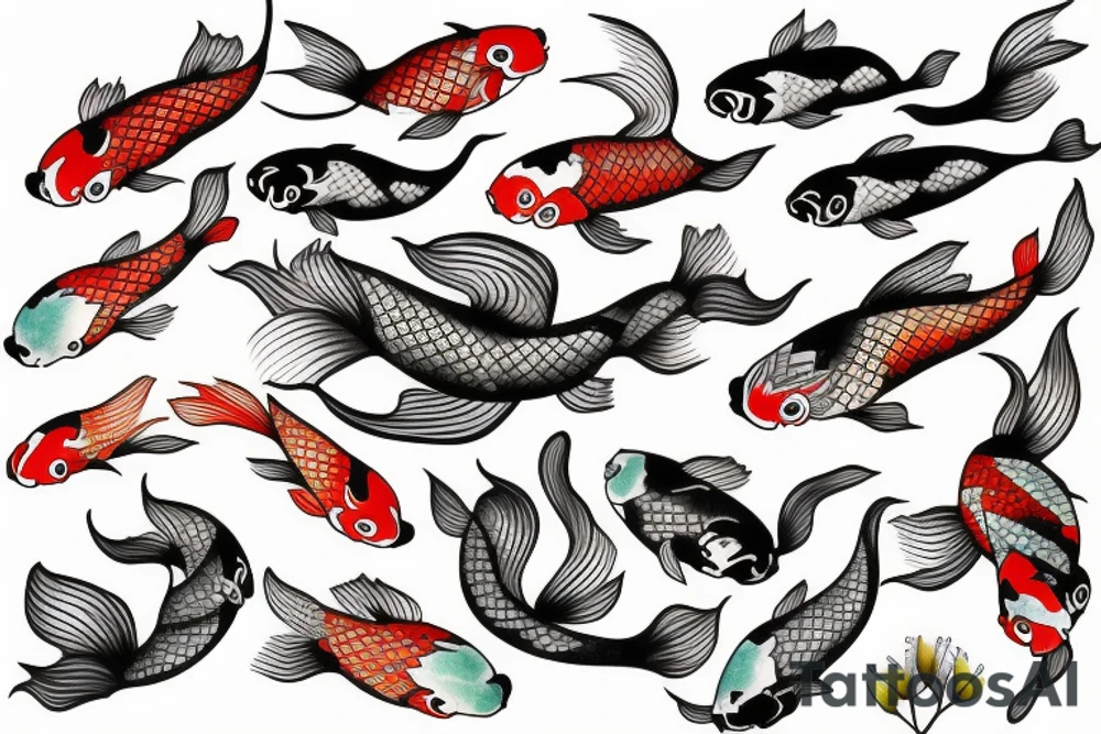 koi fish tattoo idea