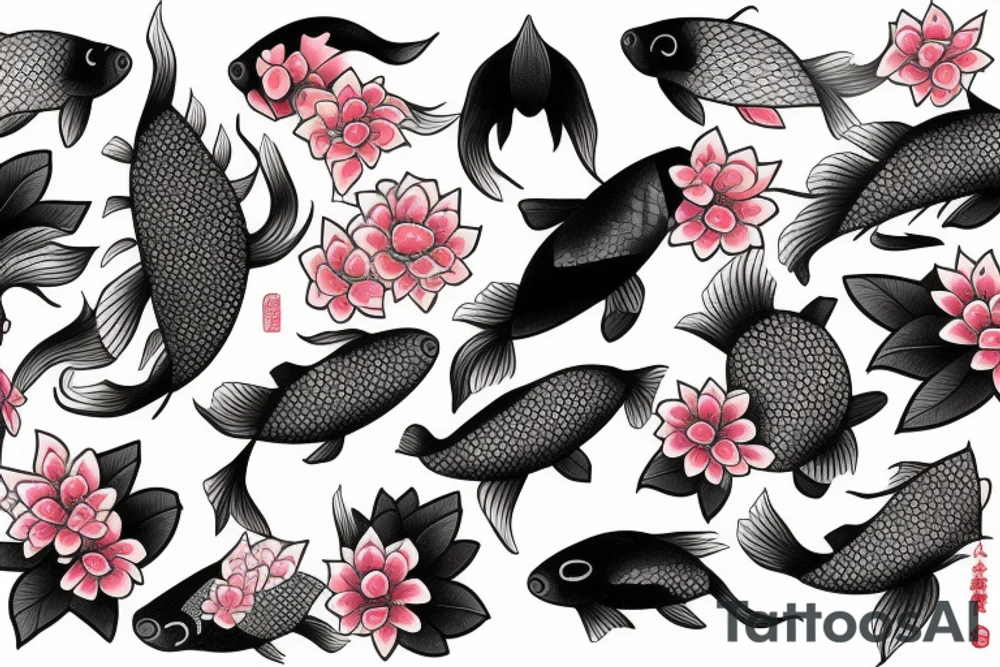 koi fish
cherry blossom
tower tattoo idea