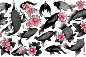 koi fish
cherry blossom
tower tattoo idea