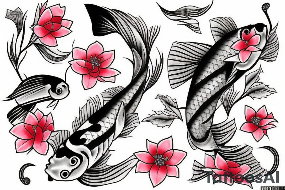 koi fish
cherry blossom tattoo idea