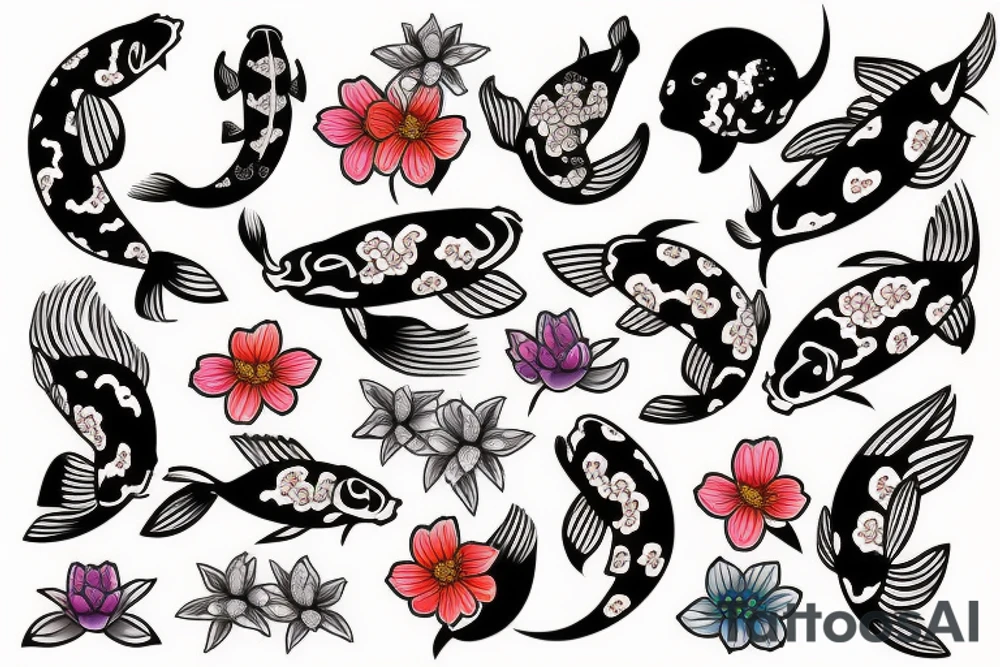 koi fish
cherry blossom tattoo idea
