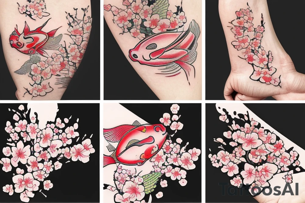 koi fish
cherry blossom
temple tattoo idea