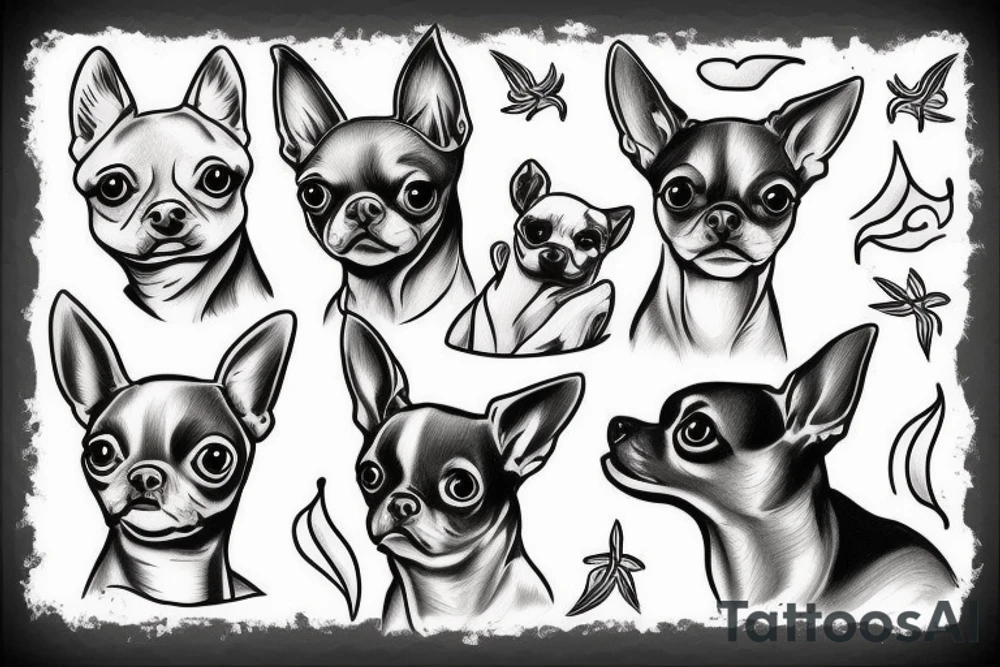 Chihuahua tattoo idea