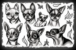 Chihuahua tattoo idea