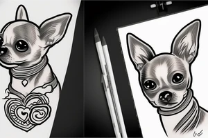 Chihuahua tattoo idea