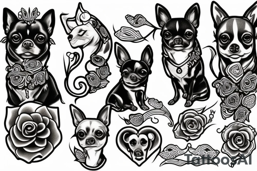 Chihuahua tattoo idea