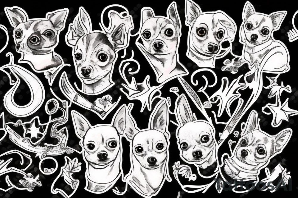 Chihuahua tattoo idea