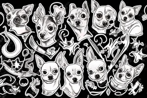 Chihuahua tattoo idea