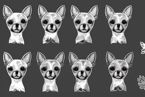Blonde 
Chihuahua tattoo idea