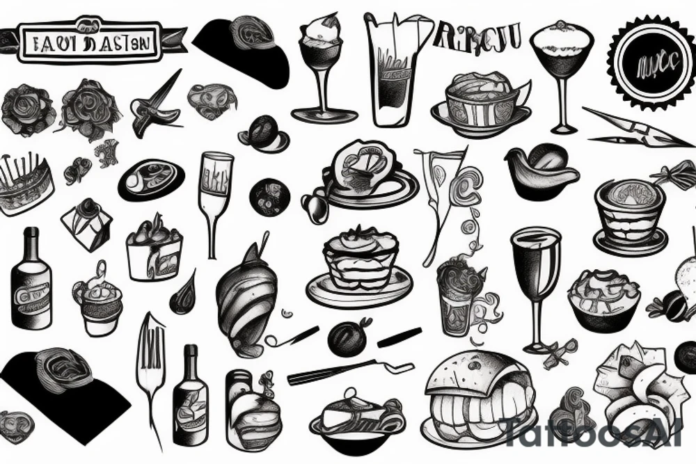 Restaurant tattoo idea