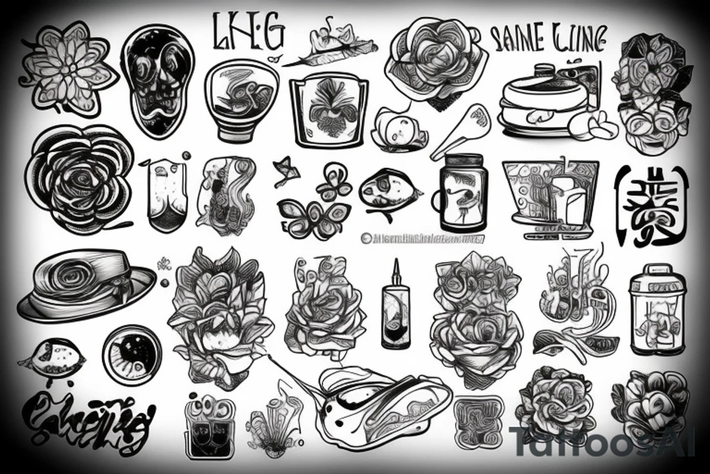 Line Cooking tattoo idea