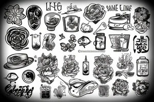 Line Cooking tattoo idea
