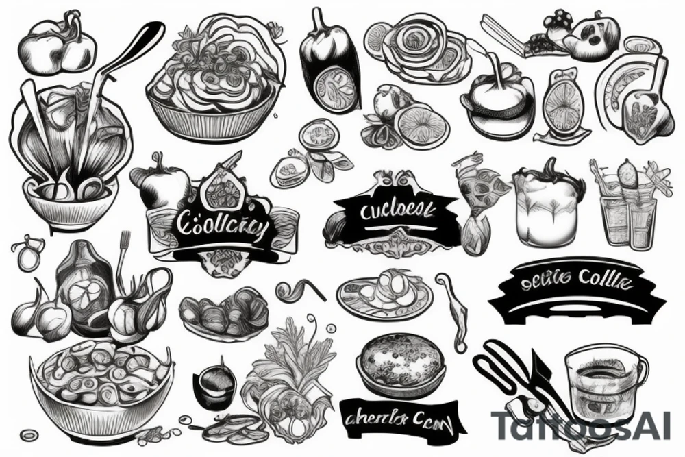 Culinary tattoo idea