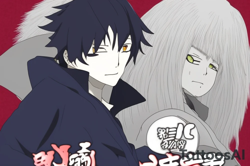 Generate an anime-style image of a cat dressed as Gojo Satoru, a character from the anime Jujutsu Kaisen. Gojo Satoru is a tall and striking figure with white hair and a youthful face. He typically wears a traditional Jujutsu Kaisen outfit, which consists of a long, dark coat with a white inner shirt and black pants. His most iconic feature is the black blindfold that covers his eyes, which adds to his enigmatic and powerful presence. The cat should embody the essence of Gojo Satoru's character, including the hairstyle, the dark coat, white inner shirt, black pants, and, most importantly, the blindfold. The image should be in a distinct anime style, capturing the confidence and aura of Gojo Satoru while maintaining the distinct feline characteristics of the cat. tattoo idea